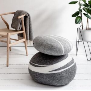 Puf-kamień. Light gray. M.